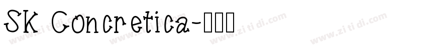 SK Concretica字体转换